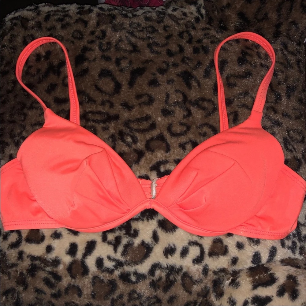 Neon Orange Vintage Bikini Top